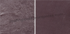 Figure 2. Comparision between a coarse grain slate (left) and a fine grain slate (rigth).